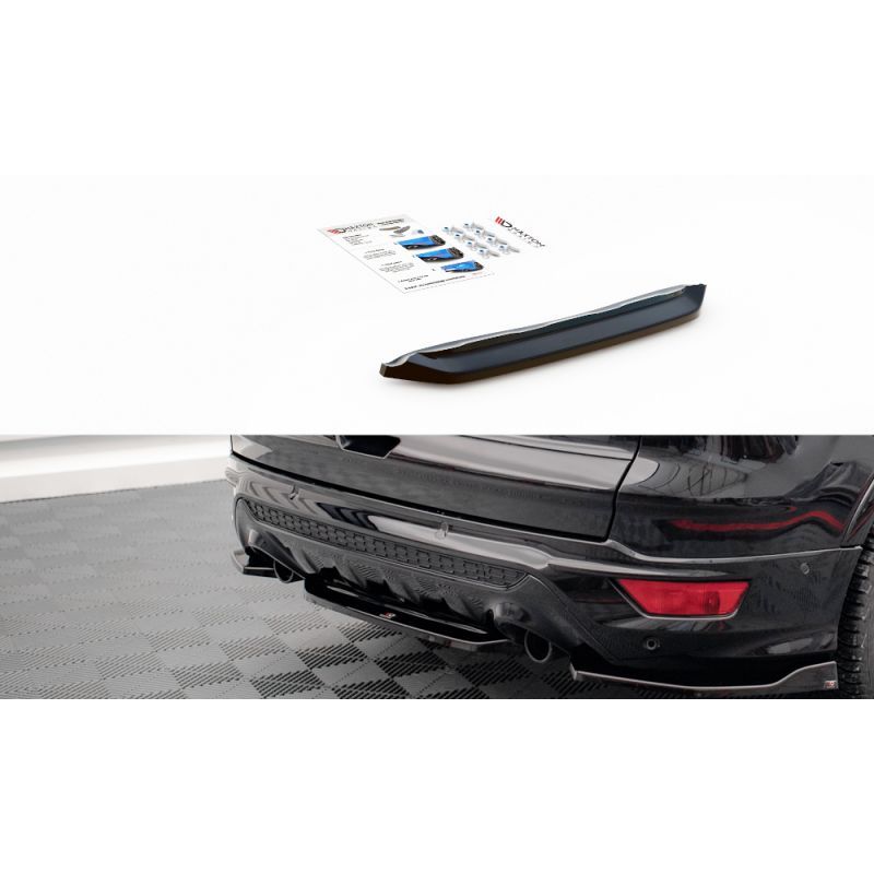 Maxton Central Rear Splitter for Ford Escape ST-Line Mk3 Gloss Black, Nouveaux produits maxton-design