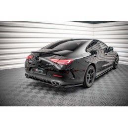 Maxton Central Rear Splitter (with vertical bars) Mercedes-AMG CLS 53 C257 Gloss Black, Nouveaux produits maxton-design