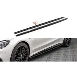 Maxton Side Skirts Diffusers V.1 Mercedes-AMG C 63AMG Coupe C205 Facelift Gloss Black, Nouveaux produits maxton-design