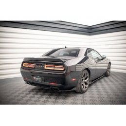 Maxton Central Rear Splitter for Dodge Challenger RT Mk3 Facelift Gloss Black, Nouveaux produits maxton-design