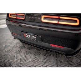 Maxton Central Rear Splitter for Dodge Challenger RT Mk3 Facelift Gloss Black, Nouveaux produits maxton-design