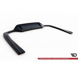 Maxton Central Rear Splitter (with vertical bars) Mercedes-Benz E AMG-Line W213 Facelift Gloss Black, Nouveaux produits maxton-d