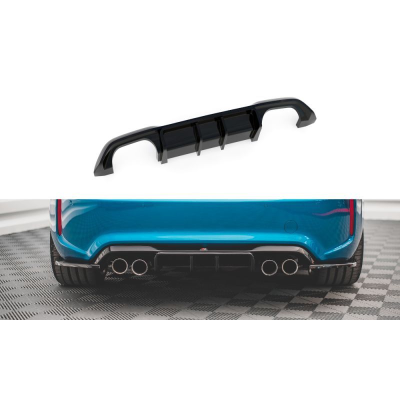 Maxton Rear Valance BMW M2 F87 Gloss Black, Nouveaux produits maxton-design