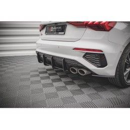 Maxton Street Pro Rear Diffuser Audi S3 Sportback 8Y Black-Red, Nouveaux produits maxton-design