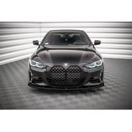 Maxton Street Pro Front Splitter + Flaps BMW 4 M-Pack G22 Black + Gloss Flaps, Nouveaux produits maxton-design