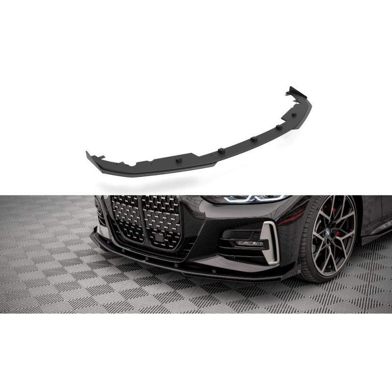 Maxton Street Pro Front Splitter + Flaps BMW 4 M-Pack G22 Black-Red + Gloss Flaps, Nouveaux produits maxton-design