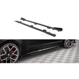 Maxton Street Pro Side Skirts Diffusers + Flaps BM 4 M-Pack G22 Black-Red + Gloss Flaps, Nouveaux produits maxton-design