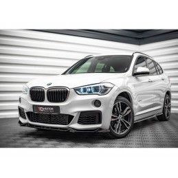 Maxton Front Splitter V.2 BMW X1 M-Pack F48 Gloss Black, Nouveaux produits maxton-design