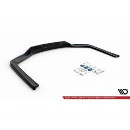 Maxton Central Rear Splitter (with vertical bars) BMW 7 M-Pack G11 Facelift Gloss Black, Nouveaux produits maxton-design