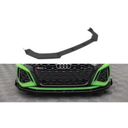 Maxton Street Pro Front Splitter V.1 + Flaps Audi RS3 8Y Black-Red + Gloss Flaps, Nouveaux produits maxton-design