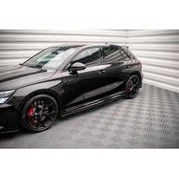 Maxton Street Pro Side Skirts Diffusers Audi RS3 Sportback 8Y Black, Nouveaux produits maxton-design