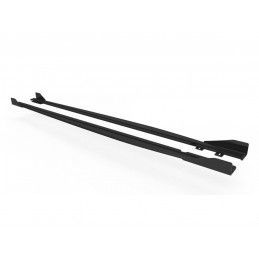 Maxton Street Pro Side Skirts Diffusers + Flaps Audi RS3 Sedan 8Y Black + Gloss Flaps, Nouveaux produits maxton-design