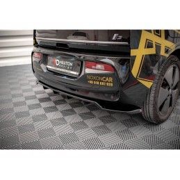 Maxton Central Rear Splitter (with vertical bars) BMW i3 Mk1 Facelift Gloss Black, Nouveaux produits maxton-design