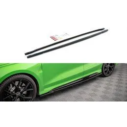 Maxton Side Skirts Diffusers Audi RS3 8Y Gloss Black, Nouveaux produits maxton-design