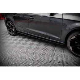 Maxton Side Skirts Diffusers Audi A3 Sportback 8V Gloss Black, Nouveaux produits maxton-design