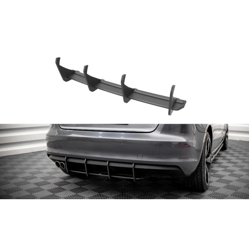 Maxton Street Pro Rear Diffuser Audi A3 Sportback 8V Black, Nouveaux produits maxton-design