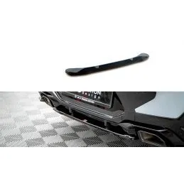 Maxton Central Rear Splitter for BMW X4 M-Pack G02 Facelift Gloss Black, Nouveaux produits maxton-design