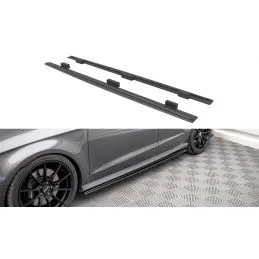 Maxton Street Pro Side Skirts Diffusers Audi S3 Sportback 8V Facelift Black, Nouveaux produits maxton-design