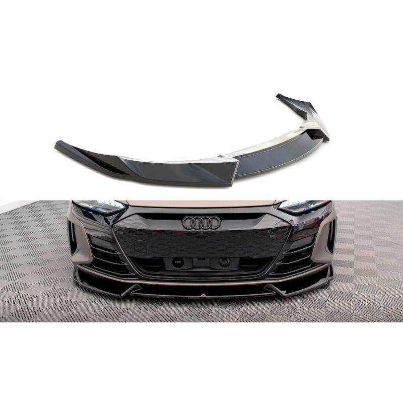 Maxton Front Splitter V.1 Audi e-Tron GT / RS GT Mk1 Gloss Black, Nouveaux produits maxton-design