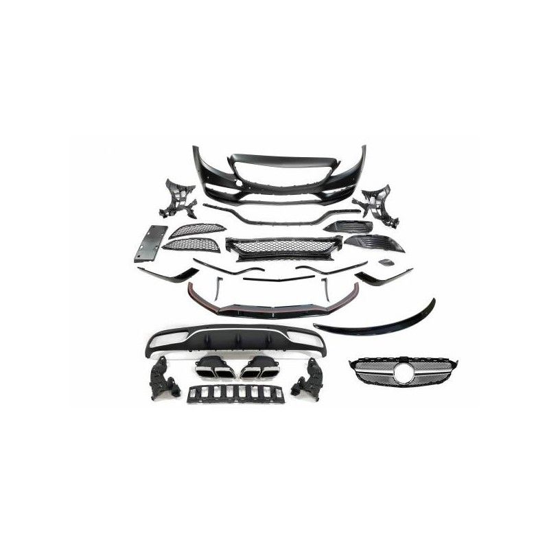 Kit De Carrosserie Mercedes W205 2014-2018 Coupe AMG Look C63, Nouveaux produits eurolineas