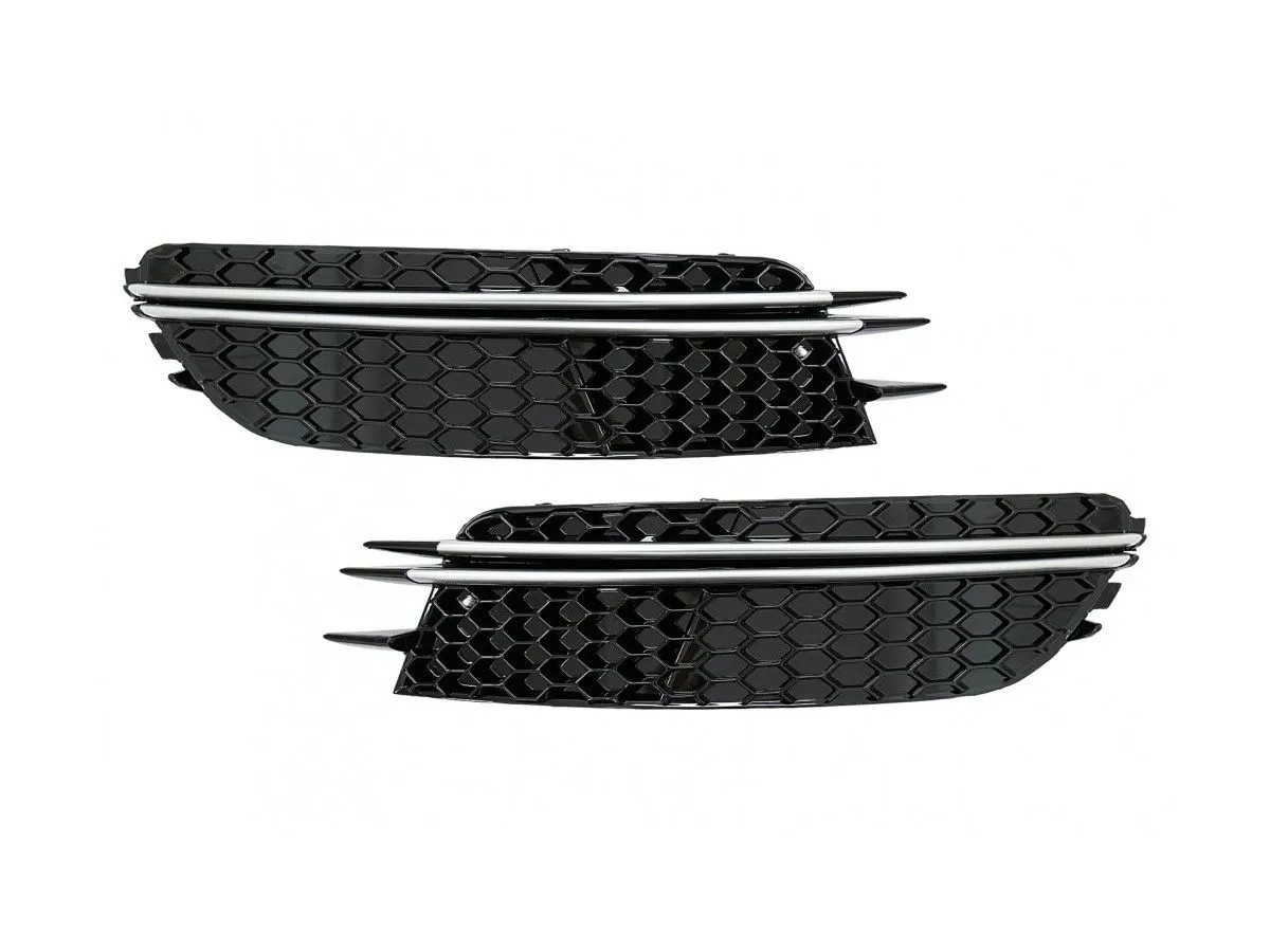 For Audi A6 C7 RS-design front grille, glossy black
