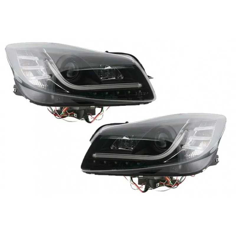 Audi A3 2008-2012 8P Black Led Light Bar DRL Daylight Running Light  Headlights