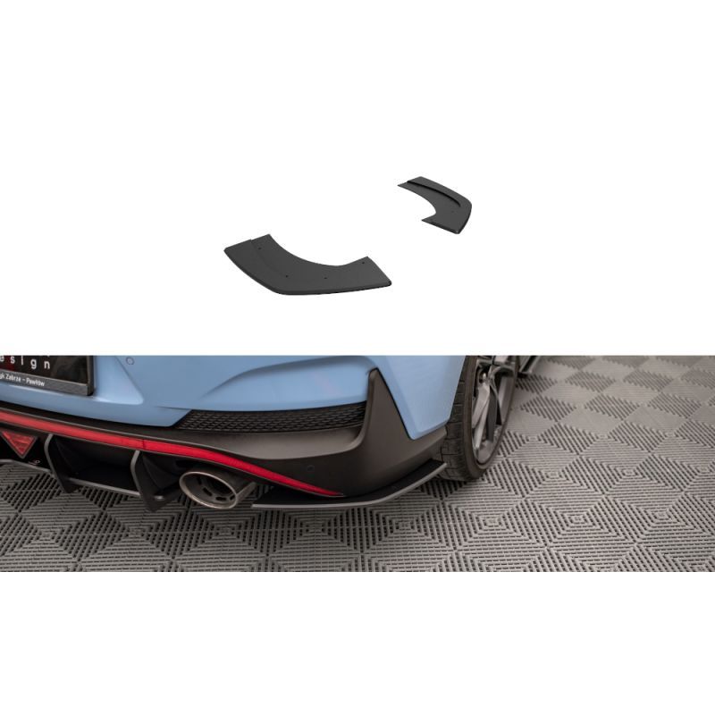 Maxton Street Pro Rear Side Splitters Hyundai I30 N Fastback Mk3 Facelift Black-Red, Nouveaux produits maxton-design