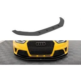 Maxton Street Pro Front Splitter Audi RS4 B8 Black-Red, MAXTON DESIGN