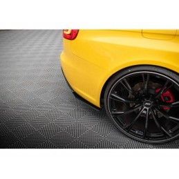 Maxton Street Pro Rear Side Splitters Audi RS4 B8 Black, MAXTON DESIGN