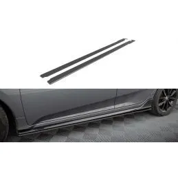 Maxton Street Pro Side Skirts Diffusers Honda Civic Sport Mk 10 Black-Red, MAXTON DESIGN