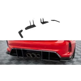 Maxton Street Pro Rear Side Splitters Honda Civic Type-R Mk 11 Black, MAXTON DESIGN