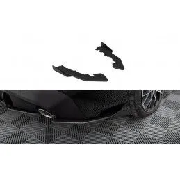 Maxton Street Pro Rear Side Splitters + Flaps BMW 2 Coupe G42 Black + Gloss Flaps, MAXTON DESIGN