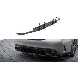 Maxton Street Pro Rear Diffuser Mercedes-AMG C63 Sedan / Estate W205 Facelift Red, MAXTON DESIGN