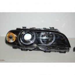 Set De Phares Avant Angel Eyes BMW E46 1999-2002 2-Porte Noir, Nouveaux produits eurolineas