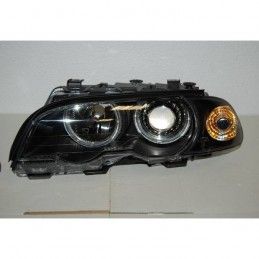 Set De Phares Avant Angel Eyes BMW E46 1999-2002 2-Porte Noir, Nouveaux produits eurolineas