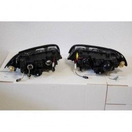 Set De Phares Avant Angel Eyes BMW E46 1999-2002 2-Porte Noir, Nouveaux produits eurolineas