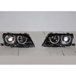 Set De Phares Avant Angel Eyes BMW E46 2002-2005 4-Porte Noir, Nouveaux produits eurolineas