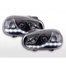 Angel Eye headlights for VW Golf IV 2 parking light rings black R-Look  SW-Tuning 