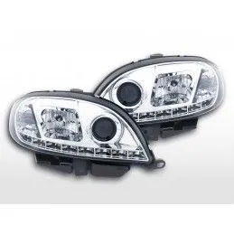 Phare Daylight LED DRL look Citroen Saxo 00-02 chrome, Saxo