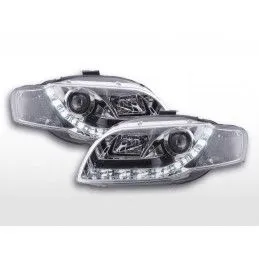 Phare Daylight LED feux de jour Audi A4 type 8E 04-08 chrome, A4 B7 04-08