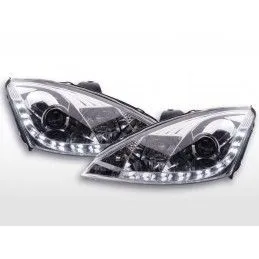 Phare Daylight LED feux de jour Ford Focus 1 C170 chrome, Focus I 98-05