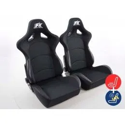 Sièges sport FK Sièges demi-coque pour voiture Set Control avec chauffage et massage des sièges, Sièges