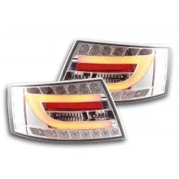 Feux arrière à LED Audi A6 Limo (4F) 04-08 chrome, A6 4F C6 04-10