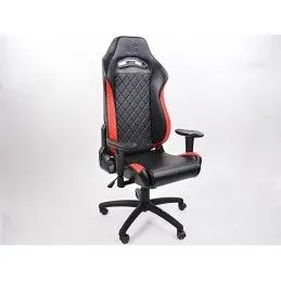 Chaise de jeu FK eGame Seats Siège de jeu eSports London noir / rouge, Sièges de bureau