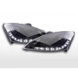 Phare Daylight à LED DRL look Ford Focus 3/4/5 portes. 01-04 noir, Ford