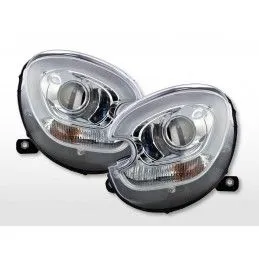 Phares Xenon Daylight LED DRL look Mini Countryman (R60) 10-17 chrome, Eclairage Mini