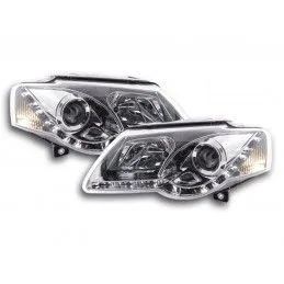 Phare Daylight LED look DRL VW Passat type 3C 05- chromé pour conduite à droite, Eclairage Volkswagen