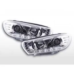 Phare Daylight LED DRL look VW Scirocco 3 Type 13 08- chromé, Volkswagen