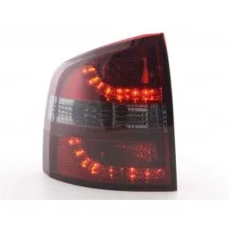 Set feux arrières LED Skoda Octavia Combi type 1Z 05-12 rouge / noir, Eclairage Skoda