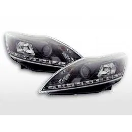 Phare Daylight à LED DRL look Ford Focus 3/5 portes. 08- noir, Ford